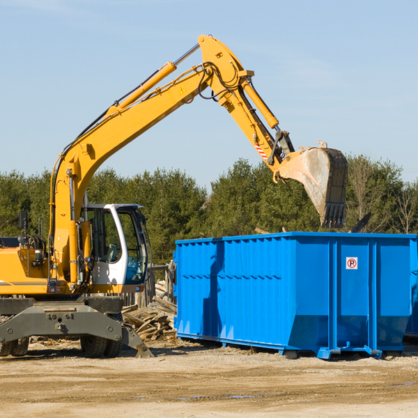 are there any restrictions on where a residential dumpster can be placed in Markham Texas